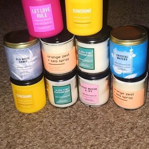 Bath & Body Works assorted single wick candles